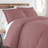 Southshore Fine Linens Southshore Basics Duvet Cover Set in Rose, 90 GSM Double-Brushed Microfiber Bedding with Hidden Zipper Closure and Corner Ties, 2 King Pillow Shams, King/California King-133123985-1467572