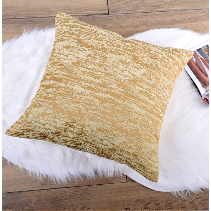Abstract Ruffled Window Valance, Honey Gold