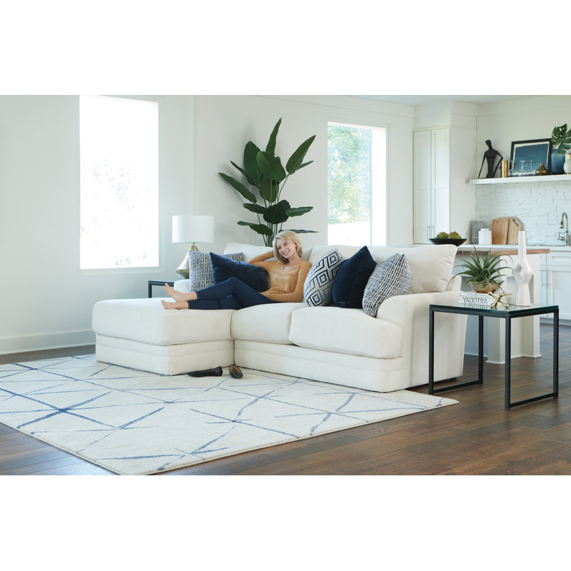Mazekine Upholstered L-Shaped Sectional, Left Hand Facing