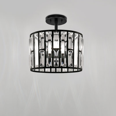 Jineen Semi Flush Mount Drum Ceiling Light