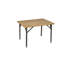 Mirabella Rectangular Solid Wood Outdoor Camping Table - 65 cm W 50 cm D