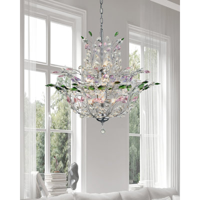 Katie 18 - Light Glass Geometric Chandelier