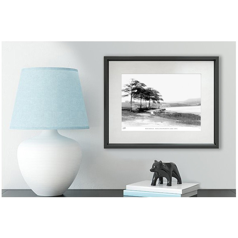 Rochdale, Hollingworth Lake 1892 by Francis Frith - Single Picture Frame Print, 28cm H x 36cm W x 2.3cm D