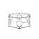 Arthur Hexagon Chrome Coffee Table