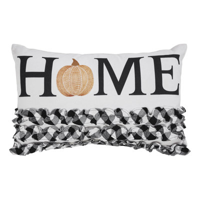 Annie Buffalo Check Recycled Plastic Lumbar Rectangular Pillow Cover & Insert