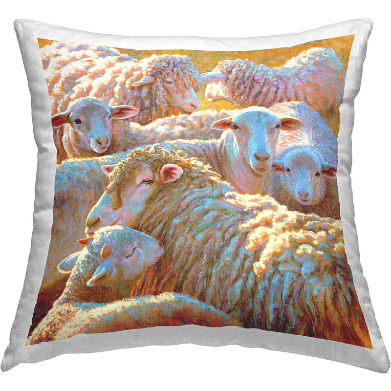 Polyester Throw Square Pillow Cover & Insert