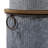 Metal Silver Storage Bench with Brown Wood Top Set