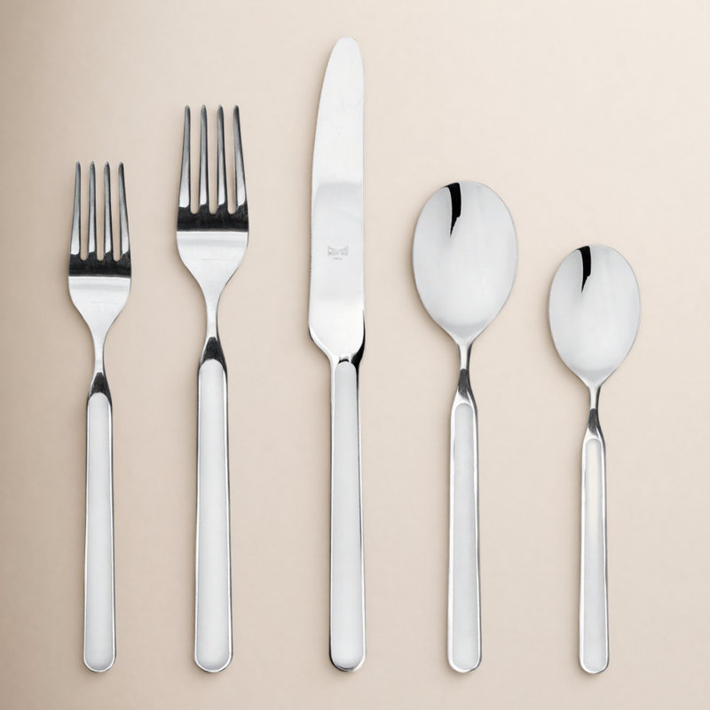 Ensemble de couverts en acier inoxydable Fantasia, 20 pièces, service pour 4, Porcelaine