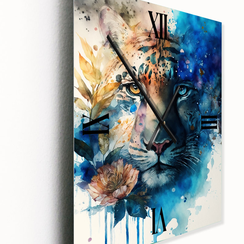 Jancko - Horloge murale animaux, H 32 po x l 24 po x P 1 po