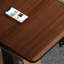 Black Walnut Colour Rectangular Hight adjustable Solid Wood + Steel desk-108205850