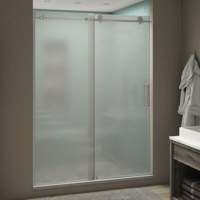 Coraline XL  68 W x 80 H Single Sliding Frameless Shower Door
