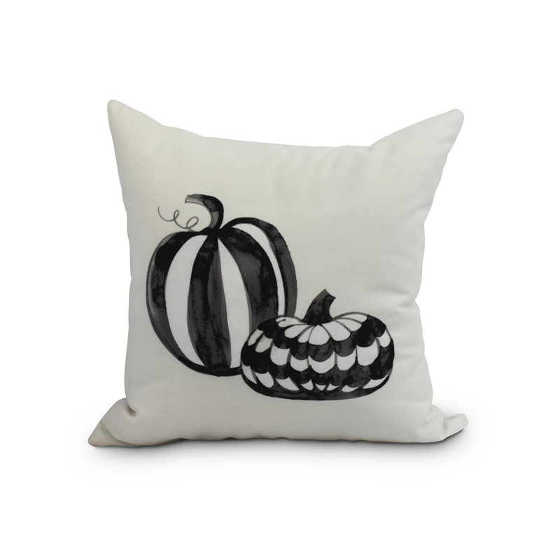 Housse et insert de coussin carré Witches Brew Pumpkin Duo, Blanc, 20 po x 20 po