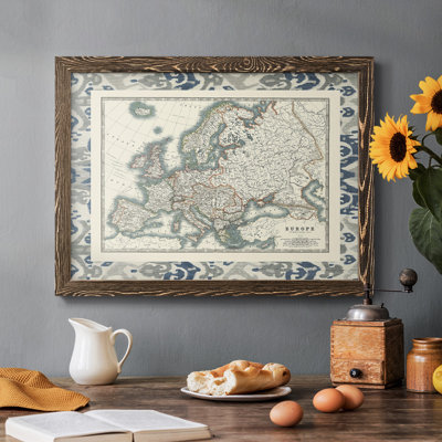 " Bordered Map Of Europe "