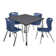 Romig Kee 42" L Breakroom Table and Chair Set