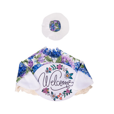 Tenue de porche en oie, bonheur des hortensias