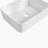 Ceramic Rectangular Above Counter White Bathroom Sink Art Basin