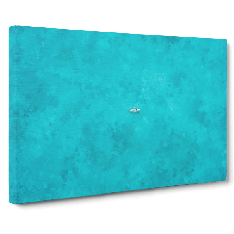 Coasting Boat - Wrapped Canvas Print, 35cm H x 50cm W x 3cm D