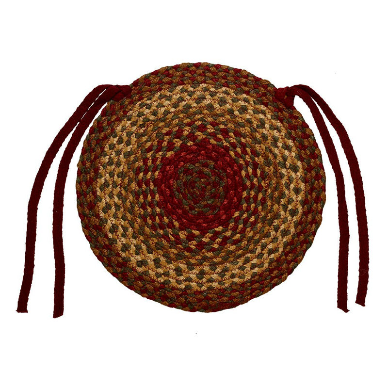 Cataleta Outdoor Dining Chair Chair Pad, Brown/Red/Green
