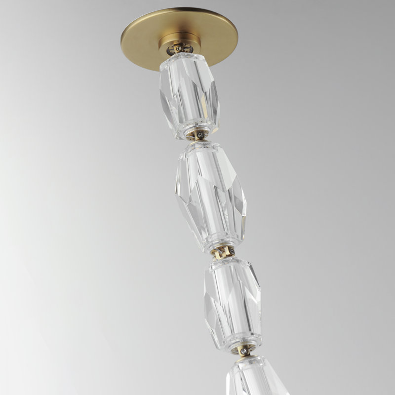 21 - Light LED Flush Mount, Gold