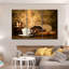 Ensemble de 3 pièces de café rustique sur toile-1827088129