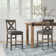 Wasdale Upholstered Counter Stool with Solid Wood Frame