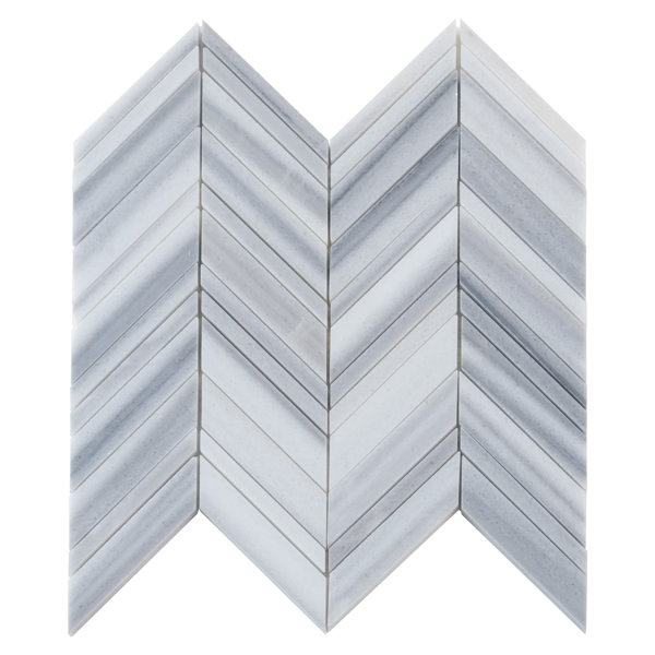12" x 12" Natural Stone Marble Look Subway Wall & Floor Tile