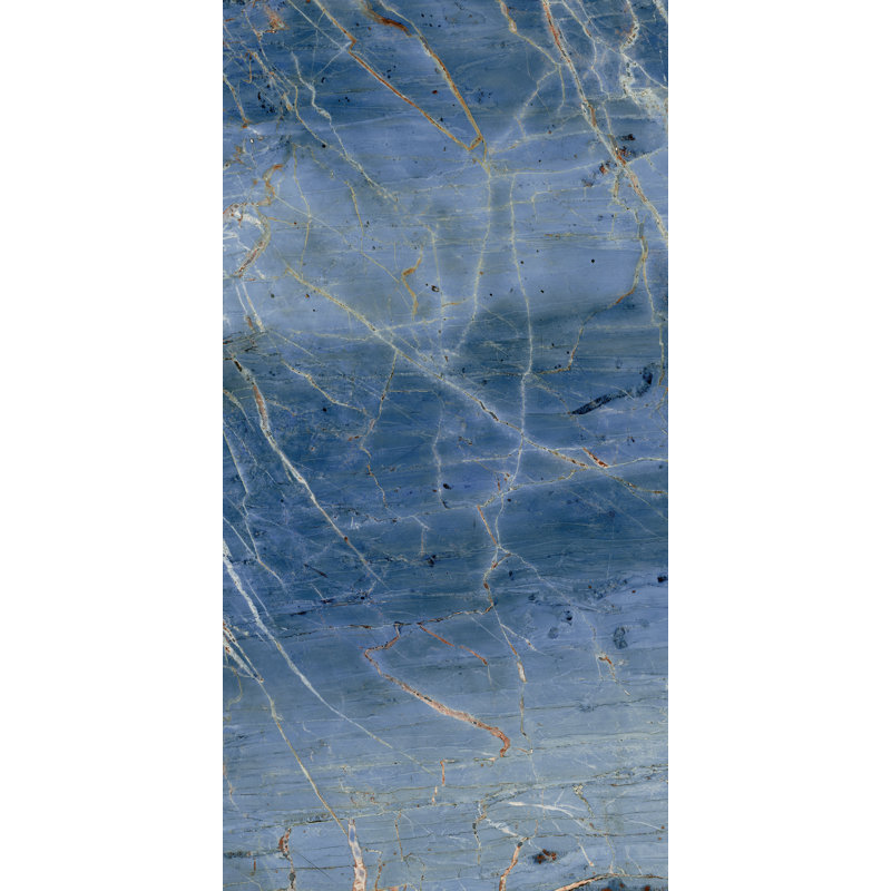 Carreau de porcelaine bleu Demin