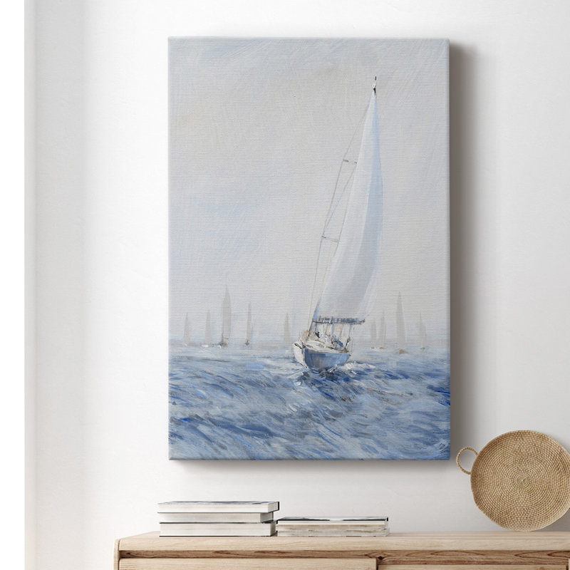 Voile Upwind I - peinture sur toile tendue, H 18 po x l 12 po x P 1 po