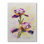 Aquarelle Iris fleur rose - décoration murale traditionnelle sur toile