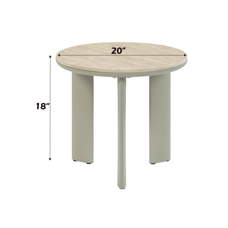 Table moderne en céramique gris moderne