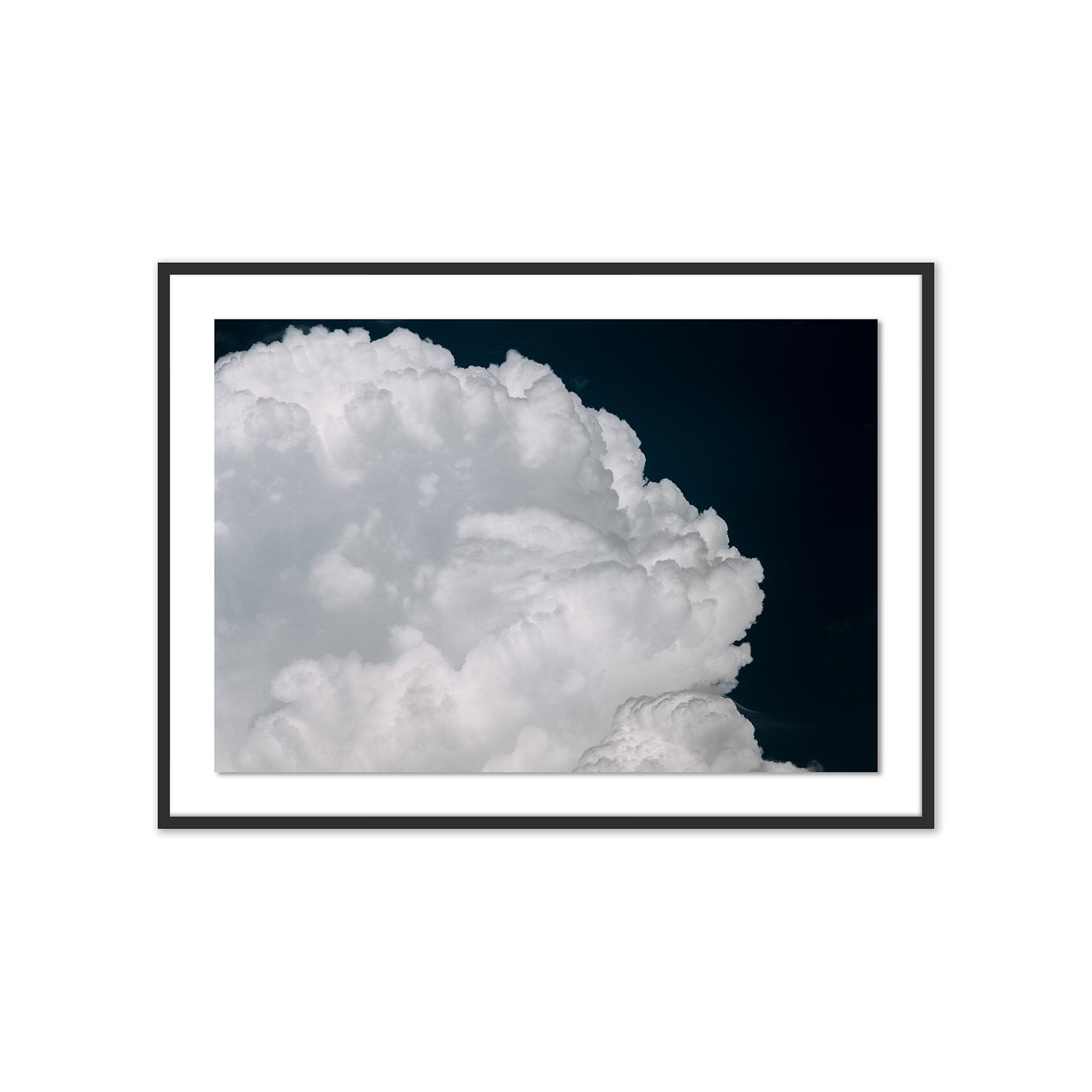 Cumulus by Michael Schauer, Black, 35" H x 48" W x 2.5" D