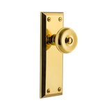Grandeur Fifth Avenue Plate Passage with Bouton Door Knob