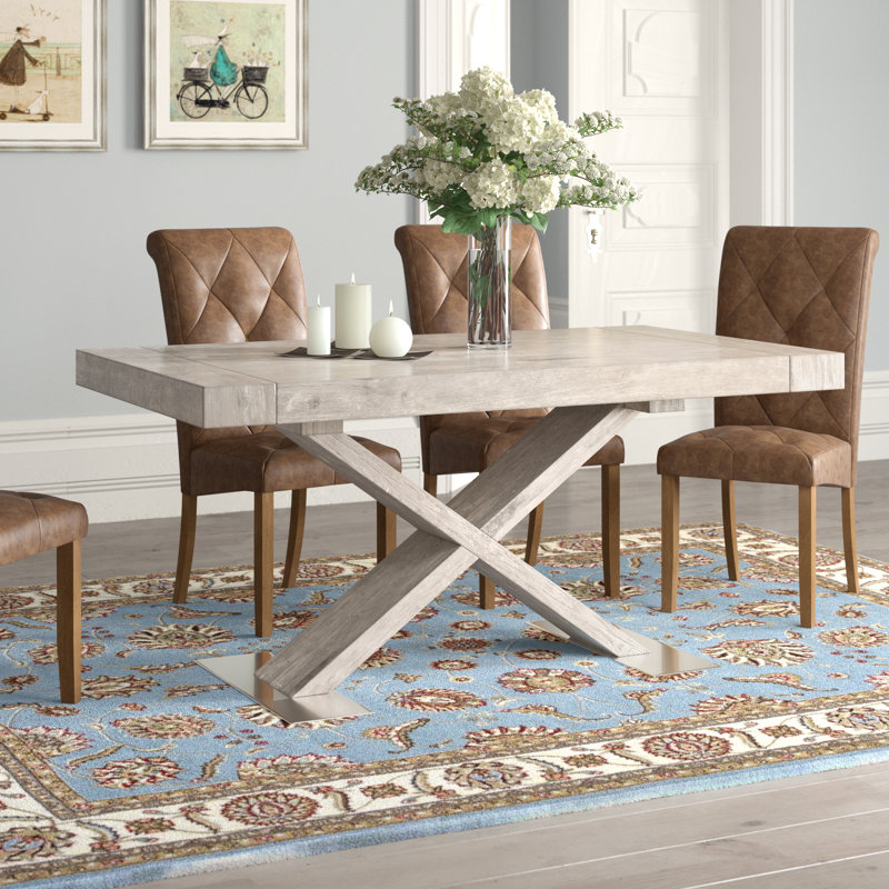 Litzy Extendable Dining Table, Desert Laminate