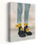 Denim tournesol bottes rustiques fantaisistes tournesol abstrait printemps art mural-2056478804