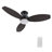 48" DC Motor Ceiling Fan With Remote, LED Light Kit Included.-1177046073