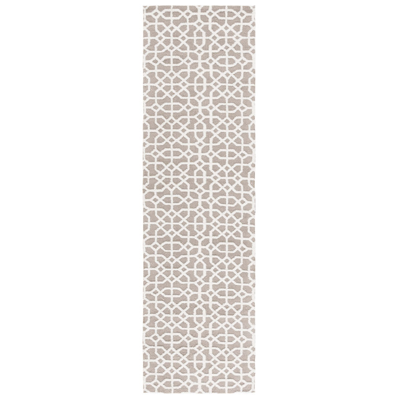 Tapis géométrique Makaylynn Performance Performance, Tapis de couloir 2 pi 3 po x 8 pi