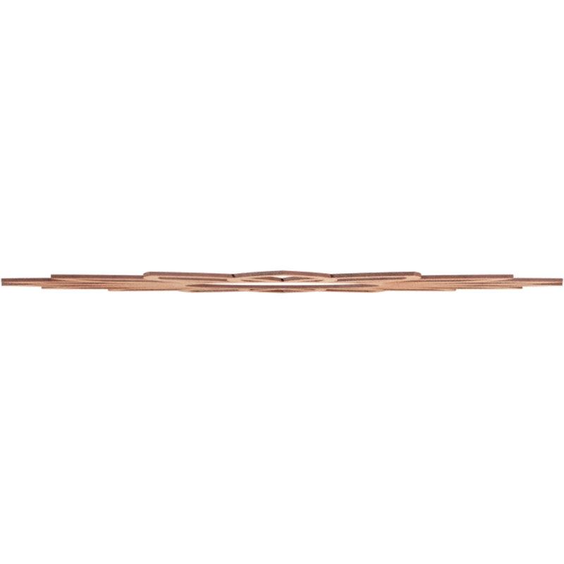 Médaillon de plafond en bois Daisy, H 38 po x l 38 po x P 0,25 po, Cerisier