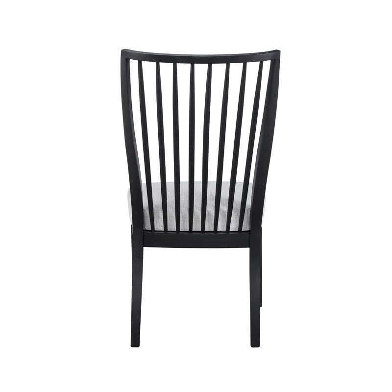 Windsor Back Side Chair in Gray, Charcoal