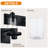  Matte Black Wall Sconces For Bathroom, Modern Vanity Light Fixtures Over Mirror, Bathroom Light Fixtures With Clear Glass Shade, E26 Wall Sconces For Living Room, Hallway-1051574300-1051574302