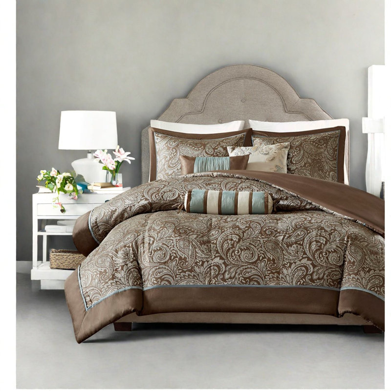 Luxury Polyester Bedding Sets, Multicolor Jacquard Duvet Cover For Home