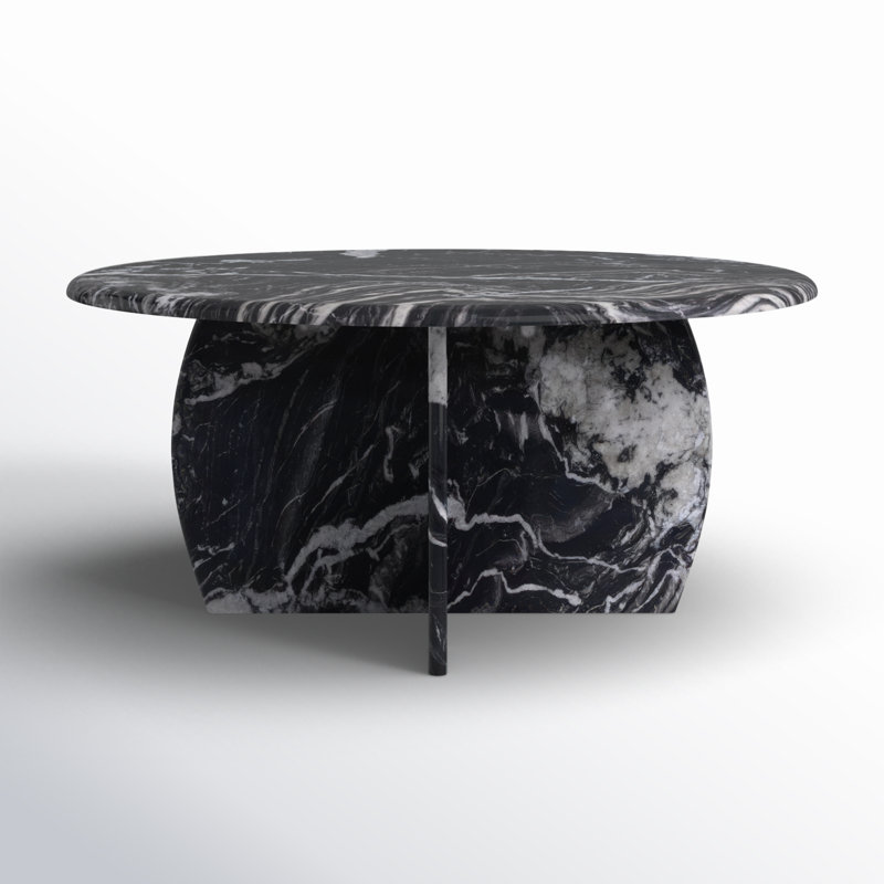 Marble Top Coffee Table, Black