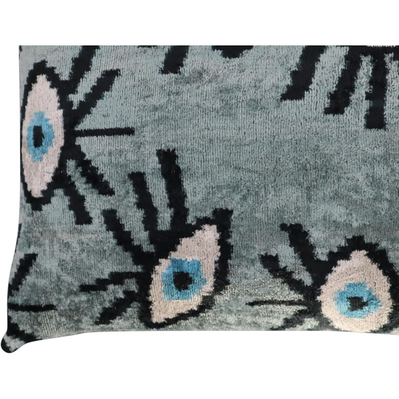 Velvet Rectangular Pillow Cover & Insert, Gray