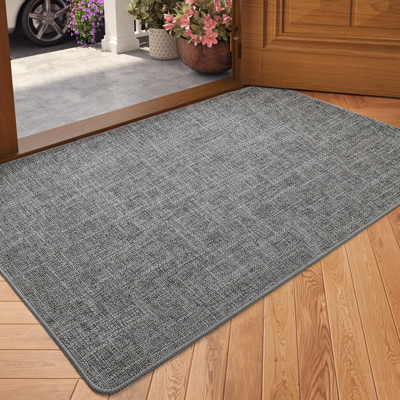 Non-Slip Mother's Day Indoor / Outdoor Doormat, 60cm W x 90cm L, Dark Grey