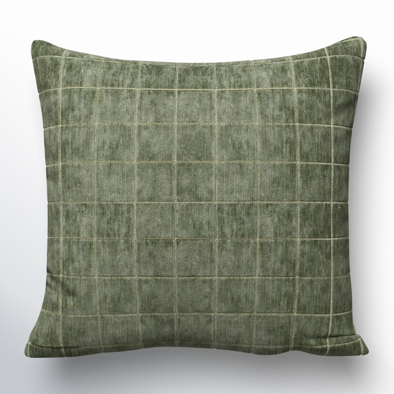 Coussin Otterville, Océan géométrique, Plumes, H 16 po x l 16 po