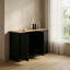 Buffet en bois avec table extensible, armoire de rangement multifonctionnelle avec 2 portes et 3 tiroirs, pour salon, bureau, vestibule et cuisine-121779380