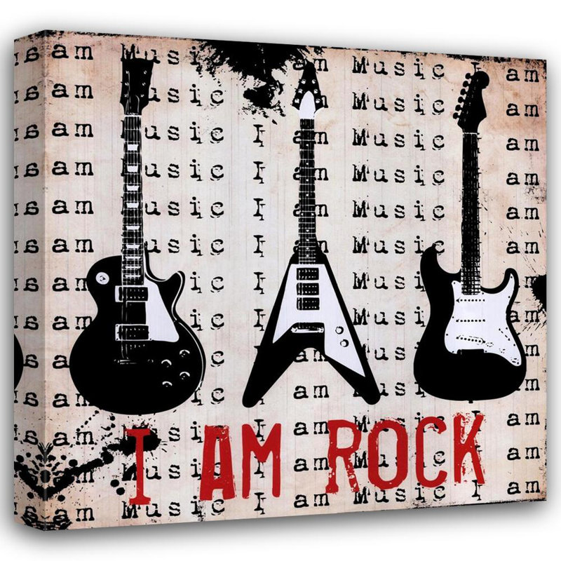 I Am Rock, 20" H x 20" W