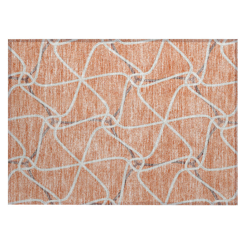 Aleg Area Rug with Non-Slip Backing, Rectangle 1'8" x 2'6"