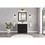36" Cadet Finish Solid Wood Sink Vanity  With 1' Artificial Stone Top-25876159