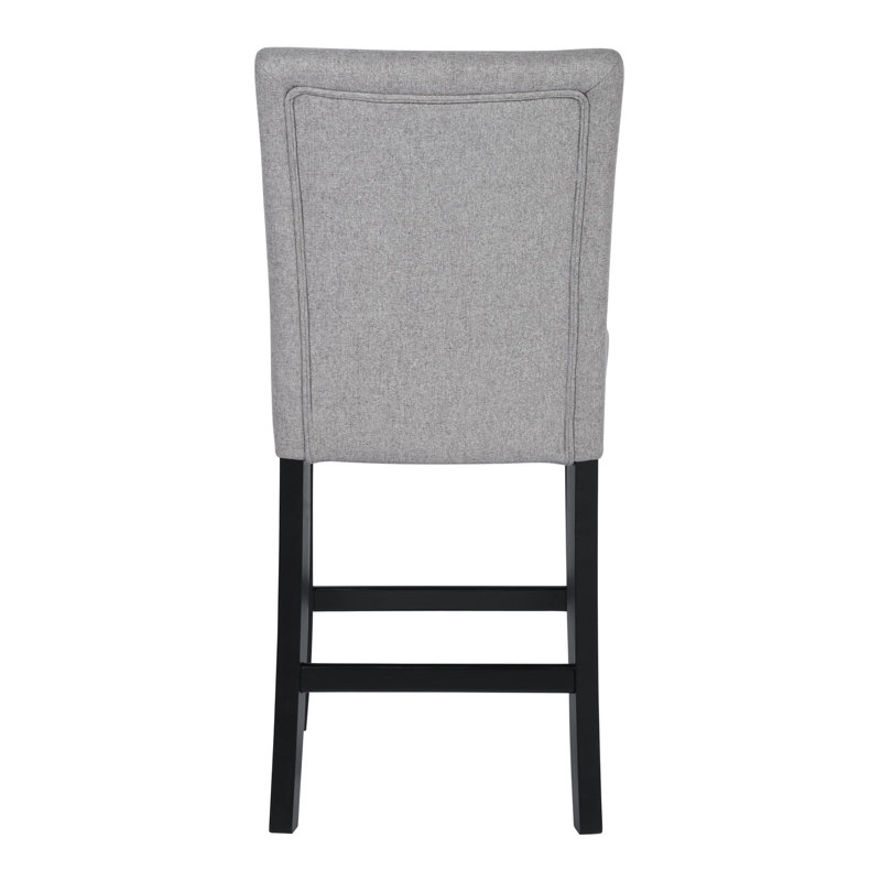 Sara Upholstered Counter Stool, Grey
