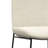 Corina Linen-Look Upholstered Dining Chair with Sled-Style Metal Base in Contemporary Style (Set of 2)-451712979